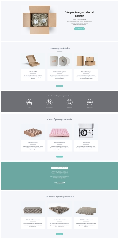 One-Page-Layout plus Impressum &...